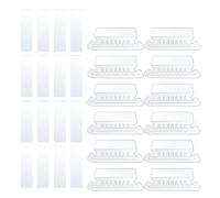 BETOOKY Pestañas de Pvc Transparentes para Carpetas Colgantes, 100 Unidades Inserciones de Papel, Tamaño Compacto y Ligero, Etiquetas para Archivo Organizador de Oficina, Fáciles de Usar