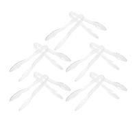 BETOOKY Pinzas para Alimentos Transparentes de Plástico Reutilizables y Ligeras, Paquete de 10 Piezas de 9 Pulgadas Ideales para Fiestas en Casa y Servicio de Buffet