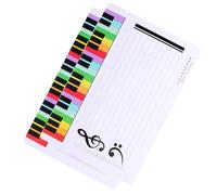 BETOOKY Pizarra de Borrado en Seco para Pentagrama, 2 Unidades Pequeñas, Superficie Suave para Escritura, Pizarra Magnética Escolar para Enseñanza y Práctica Musical en Hogar y Aula