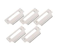 BETOOKY Placa de Refuerzo de Puerta de Acero Inoxidable Instalación Fácil, Protector Metálico para Cerradura de Seguridad, 1 Set para Reemplazo Estándar