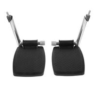 BETOOKY Reposapiés para Silla de Ruedas Plegables Par de Pedales de ABS Reforzado Antideslizante Soporte Metálico Resistente Compatible Mayoría de Sillas de Ruedas Accesorios para
