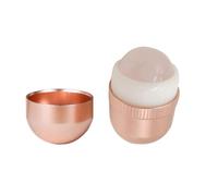 BETOOKY Rodillo Facial de Bolas de Jade Masajeador de Jade para Reafirmar la Piel Rosa para Cuello y Piel Cuidado Facial Diario