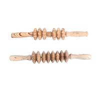 BETOOKY Rodillo Personas Mayores Adecuado de para y del Entusiastas en Fitness Masaje de Madera 2piezas Diseño de Palo Relajante Abdominal Cintura Caderas