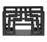 BETOOKY Servilletero Metálico Hueco Negro Estilo Retro, Soporte Cuadrado para Servilletas, Decorativo para Cocina, Comedor, Cafetería y Restaurantes, Accesorio Práctico y Compacto