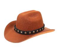 BETOOKY Sombrero Decorativo para Perro Pequeño Ajustable y Liviano de Material Vaquero Marrón Adecuado para Fiesta de Mascotas y Cachorros