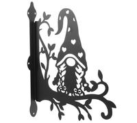 BETOOKY Soporte Metálico Negro para Colgar Plantas en Pared Exterior, Fácil de Instalar y Resistente para Macetas y Linternas en Jardín