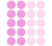 BETOOKY Soporte para Pegamento de Pestañas Postizas de Pvc Púrpura, Desechable y Estable para Principiantes, Paquete de 100 Unidades para Extensiones de Pestañas