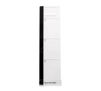 BETOOKY Tablero de Notas de Computadora Acrílico Blanco para Organizar Memos y Gestionar Soporte Lateral para Monitor, Adecuado para Oficina y Hogar