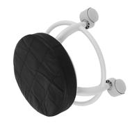 BETOOKY Taburete Giratorio con Ruedas para Pedicura Profesional Asiento Ergonómico Pequeño Negro Altura Baja Cómodo para Salones de Belleza y SPA Taburete Multiusos para Apoyo de Pies