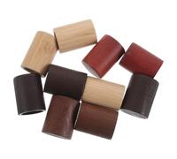 BETOOKY Tapón Pulverizador de Perfume de Madera Natural Cilindrico Diseño de 15 Dientes, Paquete de 10 Piezas para Envases de Fragancia y Elaboración de Perfumes Caseros