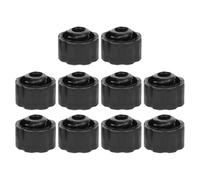 BETOOKY Tapones Adaptadores Negros para Puntas de Aguja Dispensadora, 10 Unidades, Tapas de Extremo de Pp Compactas y Selladas, Accesorios para Industriales y Laboratorio