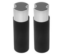 BETOOKY Tiradores de Cortinas con Peso, Pesas para Cordones de Cortinas de Hierro y Plástico, 2 Piezas, Negro, para Persianas Enrollables y Contraventanas, Protección