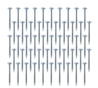 BETOOKY Tornillos Autorroscantes Superficie Dura 500-550hrc 100 Medio Diente y Dientes Gruesos Orificio Oblicuo de 1-1/2 Pulgadas, Paquete Ligero para Carpintería de Acero al Carbono