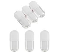BETOOKY Tubos Vacíos para Brillo de Labios 3 Ml Ovalados Blancos, Envases Plásticos Rellenable con Varita para Maquillaje Casero, 6 Unidades Compactos para Viaje y Almacenamiento