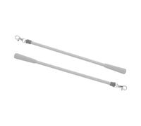 BETOOKY Varilla para Cortinas de Fibra de Vidrio 30.5x1.5cm con Ganchos, 2 Piezas, Diseño Minimalista y Seguro para Dormitorio y Hotel