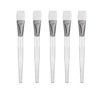 BETOOKY y Cerdas de Nylon Set de 5 Pinceles para Mascarilla Facial Mango de Cristal para Aplicación Cómoda y Cobertura Excepcional en Ojos y Cejas en Uso Casero