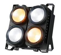 BETOPPER 4x100W COB Par LED, Iluminación de Escenario,1900K-6100K Foco Escenario Blanco Frío/Cálido Efecto con Activación por Sonido, Foco Par Teatro para Bar Discoteca Fiesta Lglesia Boda Navidad