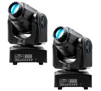 BETOPPER Cabeza Móvil LED RGB, Foco DJ con DMX y Modo Auto/Sonido - Luz Estroboscópica para Escenarios, Bares y Hogar (2P)