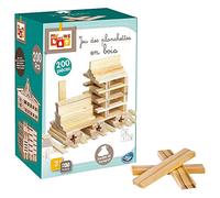 Betoys Juego DE 200 TABLONES DE Madera|L. 11.8 X D. 2.9 X H. 0.9 CM
