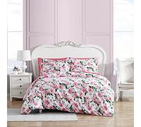 Betsey Johnson - Juego de Funda de edredón Individual, Ropa de Cama Reversible con Funda a Juego, decoración del hogar para Todas Las Estaciones (Rosas florecientes, tamaño Individual)