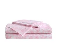 Betsey Johnson - Juego de Ropa de Cama Individual XL, Resistente a la decoloración y a Las Arrugas con Fundas a Juego, Esenciales de Ropa de Cama Suaves y Ligeros (Rosa Floral de Cuento de Flores,