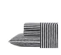 Betsey Johnson - Juego de sábanas King, Juego de Ropa de Cama de percal de algodón, crujiente y Fresco, Ligero y Transpirable (Rayas incompletas, King)