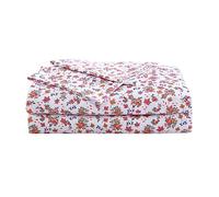 Betsey Johnson - Juego de sábanas matrimonial, Sedoso y Ligero, Resistente a la decoloración y a Las Arrugas (Rosa follaje otoñal, matrimonial)