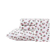 Betsey Johnson - Juego de sábanas Queen, Juego de Cama de percal de algodón, crujiente y Fresco, Ligero y Transpirable (Teeny Tiny Roses, Queen)