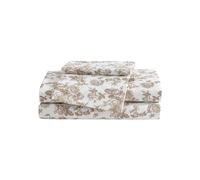Betsey Johnson - Juego de sábanas tamaño Individual, Ropa de Cama Suave y Ligera, Resistente a la decoloración y a Las Arrugas (Garden Toile Brown, Individual)