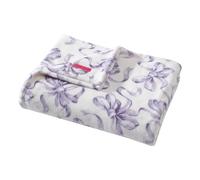 Betsey Johnson - Manta Individual, Ropa de Cama de Felpa Ligera y cálida, decoración del hogar para Todas Las Estaciones (Lazos de Ballet Morado, Individual)