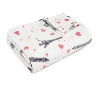 Betsey Johnson Manta Paris Love USHSHF1089730, 50 x 70 Pulgadas, Color Rosa