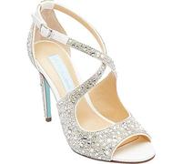 Betsey Johnson SB-Sage, Sandalias de tacón Mujer, Marfil, 40 EU