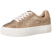 Betsey Johnson Tenis SB-sidny para Mujer, Dorado Claro, 42.5 EU