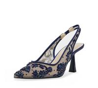 Betsey Johnson Zapatos de tacón Nikki para Mujer, Marino, 42 EU