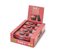 Bett’r Bio Tazas de Mantequilla de Frutos Secos con Crema de Fresa - 100% Veganas, Orgánicas y sin Aceite de Palma - 12 x 39 g