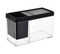 Betta Aquarium, pequeño Acuario de Acuario de Acuario Transparente Transparente Betta Acuario, Aquarium, Asesilos de Acuario de Desktop, Crabs, Marina