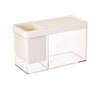 Betta Aquarium - Tiny Clear Fish Sphusing Tank | Caja de Adornos de Escritorio múltiples Estructura de hábitat Minimalista Estuche Elegante para cangrejos sobre de camarones Space de Mascotas DEC