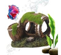 Betta Cave - Decorative Aquarium Accessories, Corner Tank Decor, Breeding Shelter Piece, Spawning Habitat Rock | Natural Landscaping For Corydoras Crayfish Terrarium Reproduction
