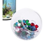 Betta Cave, Glass Ornament Fish Tank, Hermit Crab Habitat, Black Shrimp Sleeping Nest, Ideal to Your Aquatic Life, Aquarium Shelter for Betta Fishes, Shrimps and Crabs