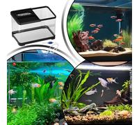 Betta Fish Aquariums - Small Fish Tank Aquarium Kits | Clear Desktop Landscape Bowl with Feeder For Shrimp Guppy Snails Turtle Jellyfish Home Apartment Office Decor Beginners Pet Lovers