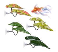 Betta Fish Hammock, Betta Hammock para Acuario - Hoja para Dormir para Acuario | Conjunto de 4 hábitats de Reposo de reproducción de Gupppy para desove, Decoraciones de Peces