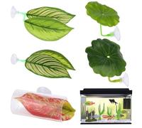 Betta Fish Hammock - Juego de hamacas de Hoja de 3,5 Pulgadas, Descanso cómodo, Juego Interactivo con Accesorio fácil, decoración de Acuario para Betta camarones corydora kuhli Loach de