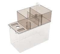 Betta Fish Tank Towl Transparente de Dorado Ligero con de filtración para la decoración de Reptiles de Tortuga de Pescado