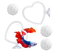 Betta Fish Toys, de Acuario de 2 Piezas con, de Ejercicio de Peces con Bolas de Filtro, para Guardianes del hábitat, Juego, Ejercicio, Entrenamiento, decoración de