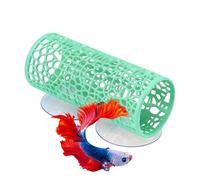 Betta Fish Tunnel Cave, Hollow Aquarium Shelter, Small Size for Safe Resting Spot, Smooth Edge Resin Build, Fish Tank Decoration Ornament, Aquatic for Betta Cichlid Shrimp Habitat