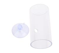 Betta Fish Tunnel Transparent Hollow Tube with Suction Cup for Resting and Sleeping Fish Tank Accessories Premium Plastic Safe Comfortable Habitat (S)