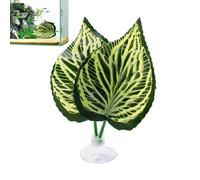Betta Leaves Hammock- PVC | Artificial Aquatic Plant Foliage | Safe Easy Installation Fake Breeding Cave|Betta Hammock | B́etta Bed Aquarium Decorations | For Home Dorm Office Apartment Bedroom Livin