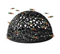 Betta Shelter - Shrimp Breeding Cave 10.3x10.3x5.5cm | Breeding Cave, Hollow Aquarium Hiding Place Fish & Betta Shelter Saltwater Freshwater Tank Decoration Turtle Resting Spot Ornamental Home Living