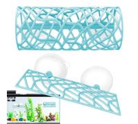 Betta Tube - Soft 6 Inch Hollow Swim Tunnel, Floating Betta Hammock Bed, Shrimp Hideaway Resting Cave | Decorative Aquarium Accessory For Fish Tank Decor Moss Wall Shelf Hiding Shelter