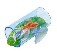 Betta Tubo acrílico, tubo de descanso de peces de lucha, embudo de enriquecimiento, fácil de limpiar/mantener, mejores hábitos de alimentación/mejora la salud general, 4 x 7,8 cm para desove y cría
